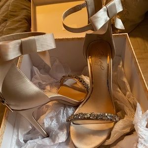 Badgley Mischka - Blush + Sequined Heels